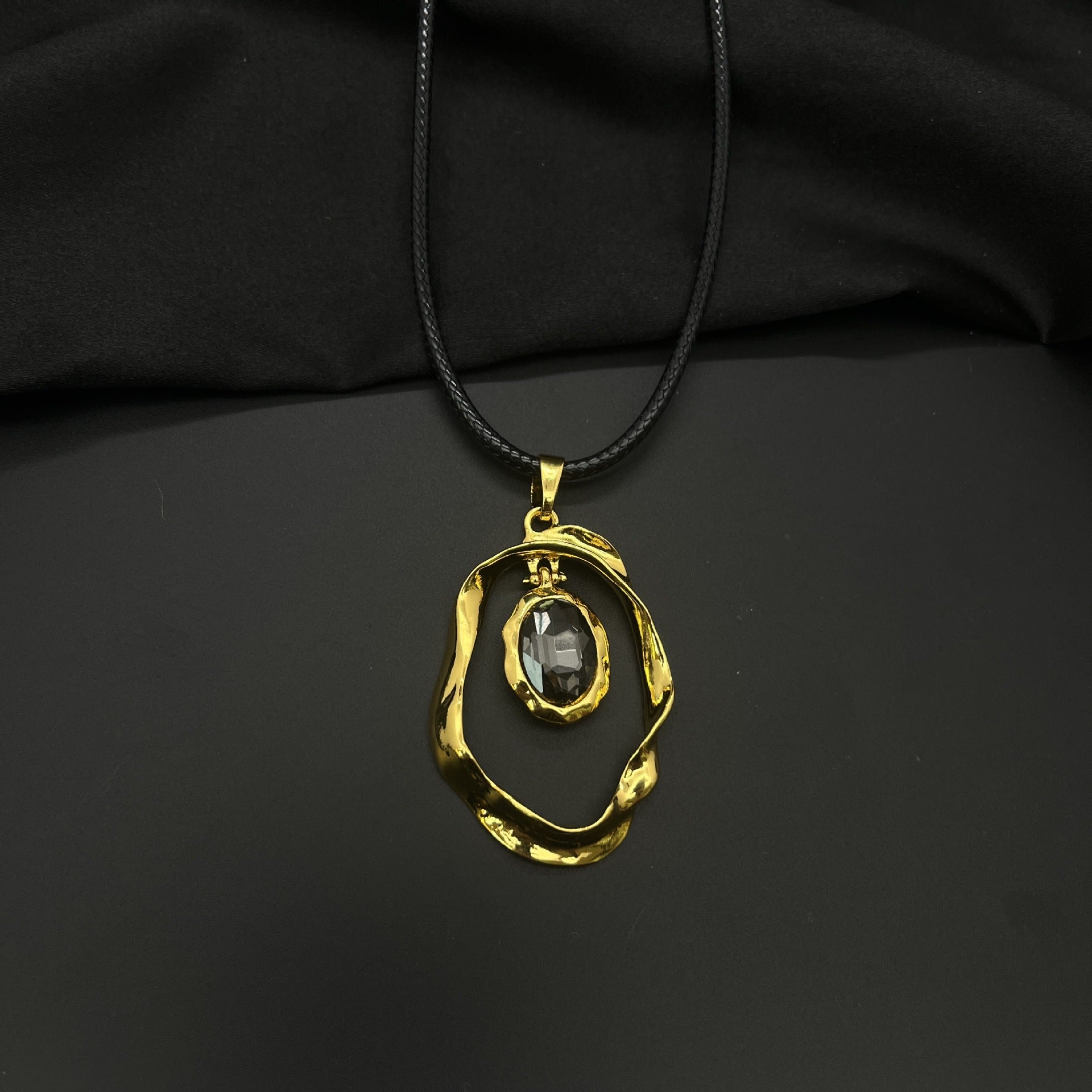 Collar de anillo de anillo de oro de aleación al por mayor